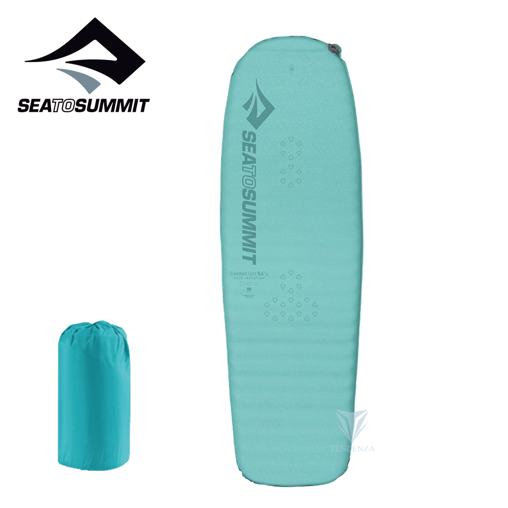 Sea to summit 自動充氣睡墊-舒適系列(女)-R 藍綠