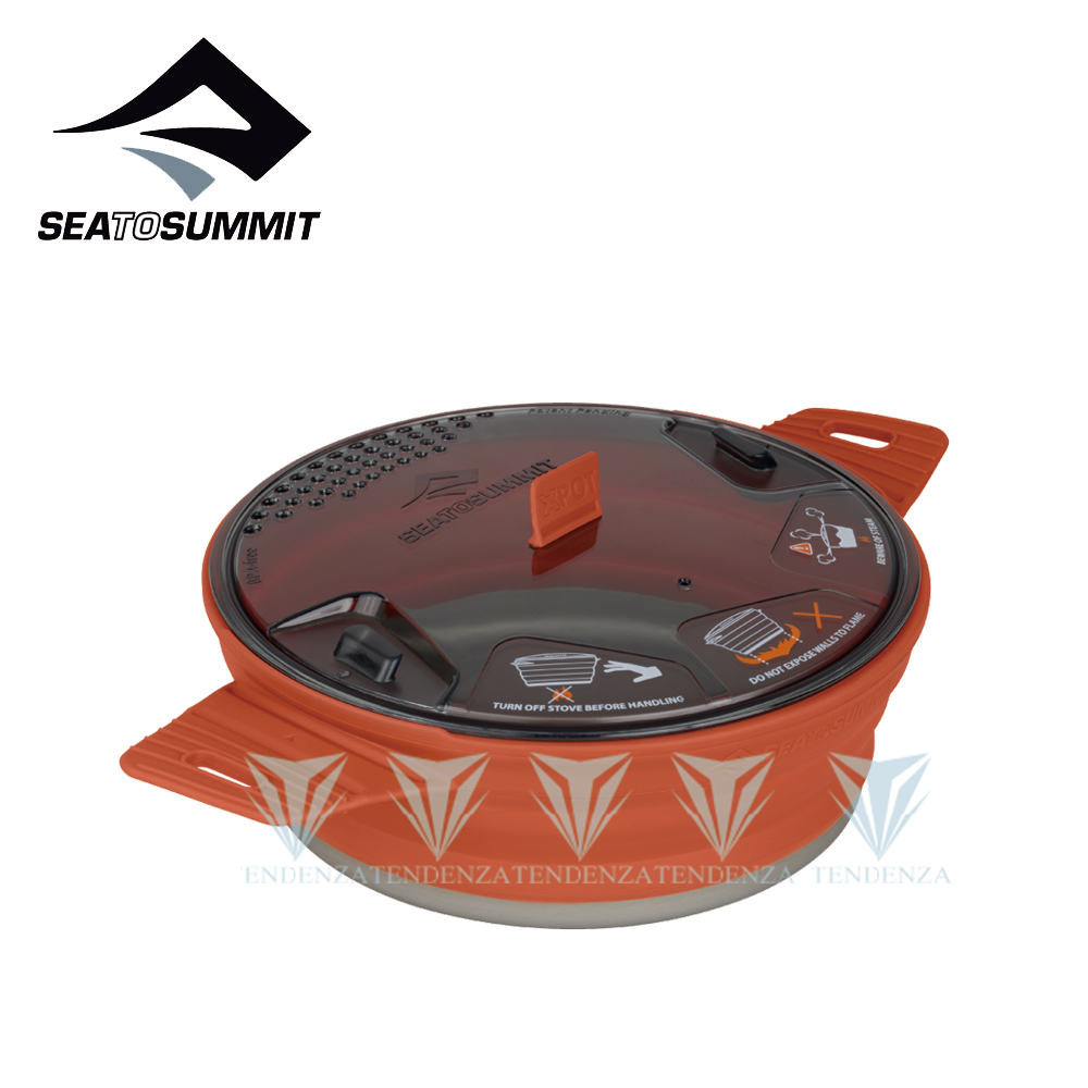 Sea to summit X-摺疊鍋 1.4L 鐵鏽紅