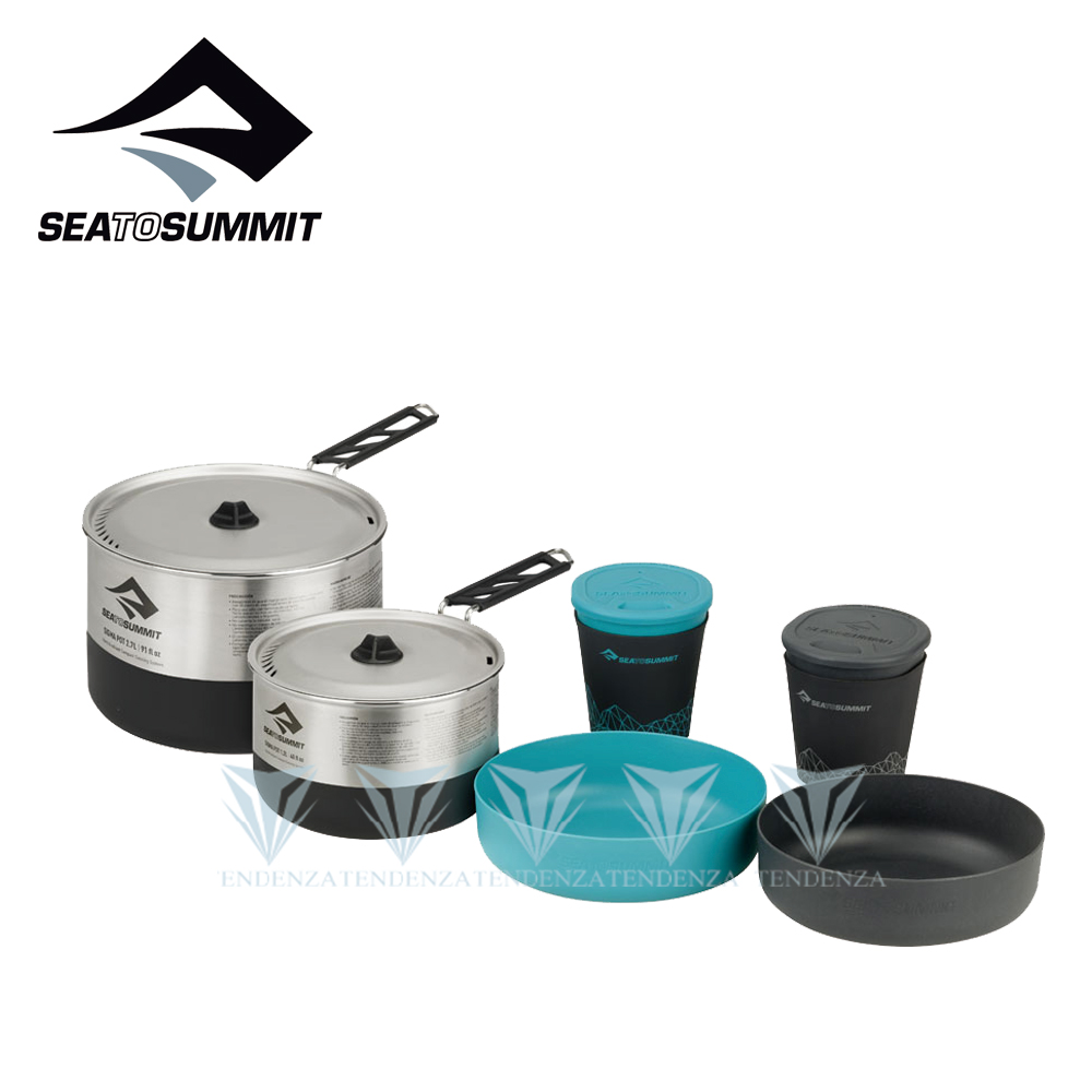 Sea to summit Sigma 折疊鍋具組-含2人餐具組-2.1