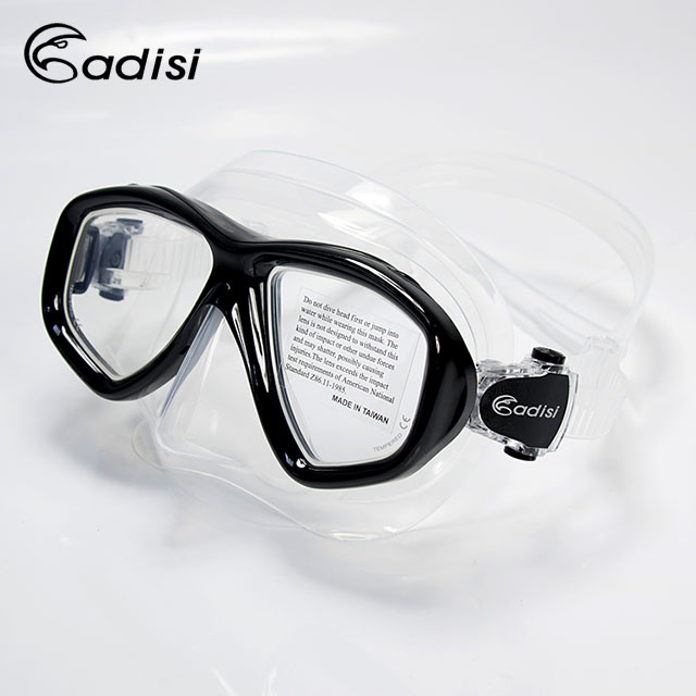 ADISI WM21 雙眼面鏡/BK/BK/黑色/黑色框