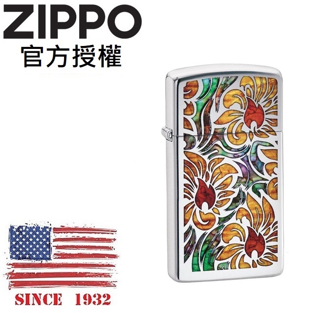 ZIPPO Fusion Floral Design 火焰花藝(窄版)防風打火機