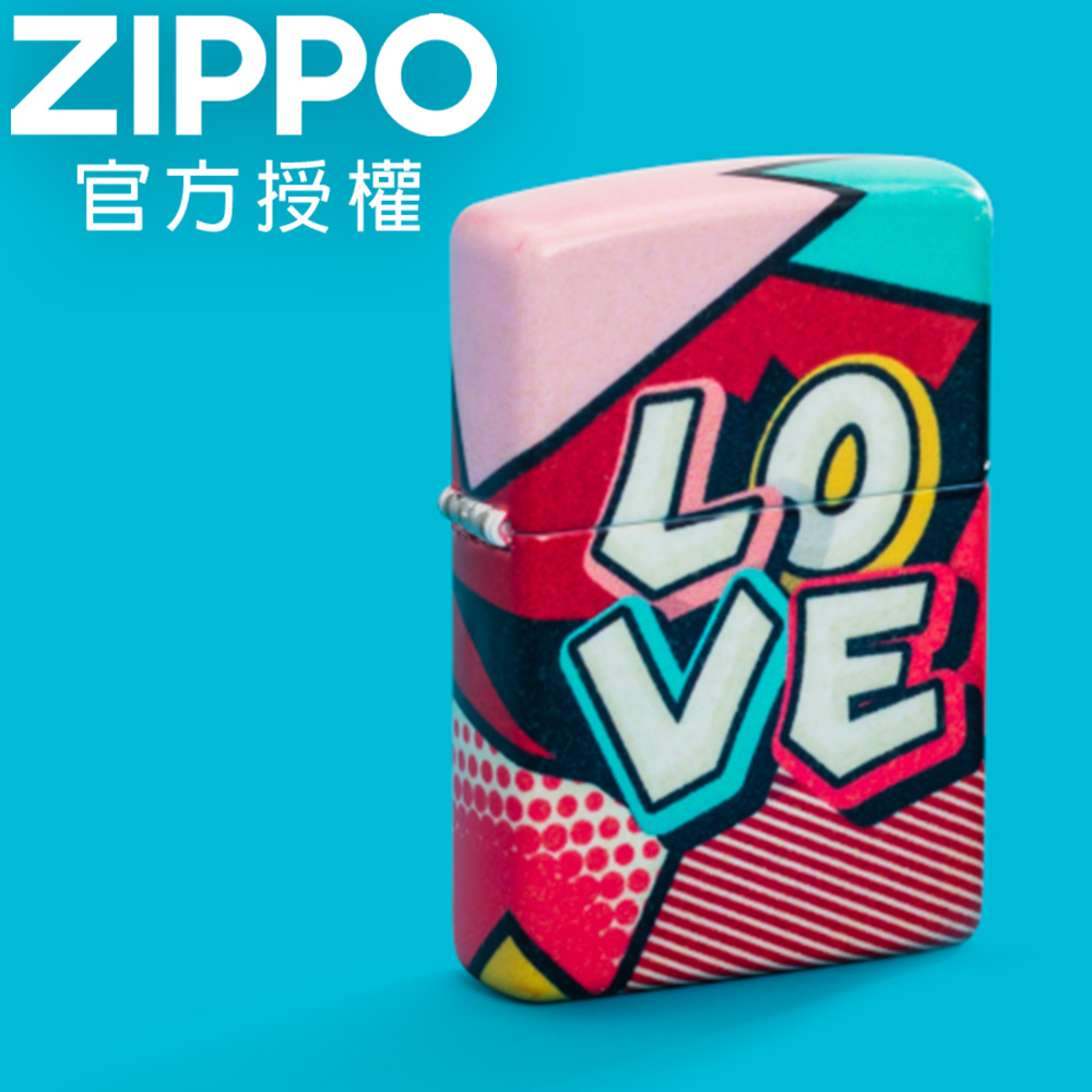 ZIPPO Love Design LOVE-街頭藝術防風打火機