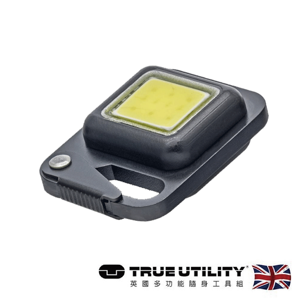 【TRUE UTILITY】英國多功能充電型高亮度鈕扣LED照明燈-吊卡版(TU919K)