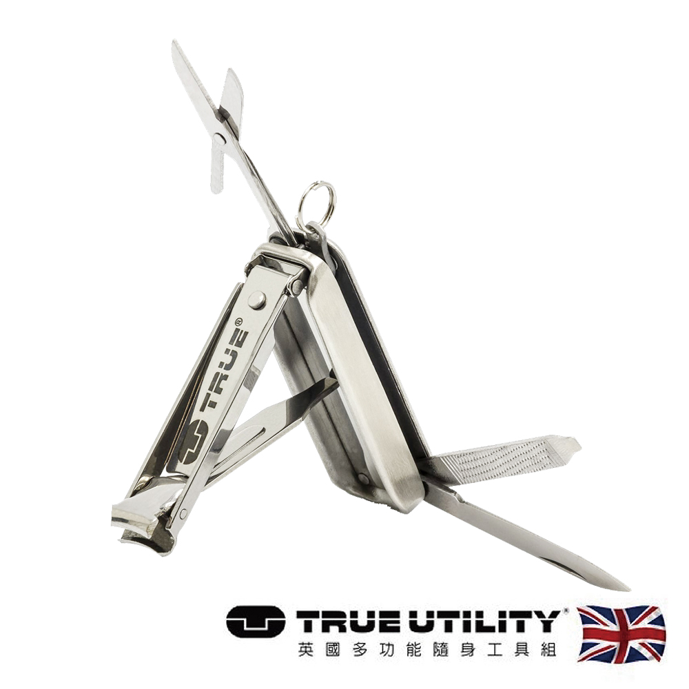 【TRUE UTILITY】英國多功能指甲刀工具組NailClip Kit-吊卡版(TU215K)