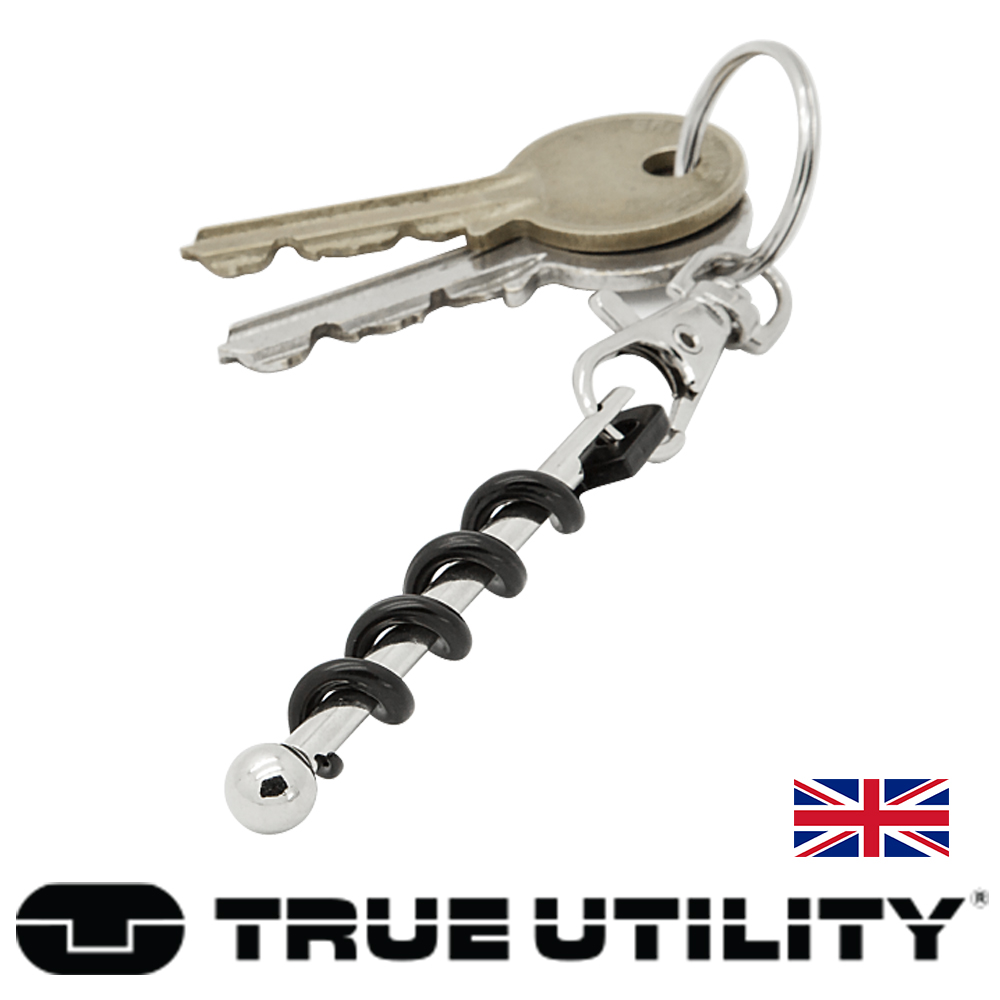 【TRUE UTILITY】英國多功能隨身紅酒開瓶器鑰匙圈Twistick-吊卡(TU248K)