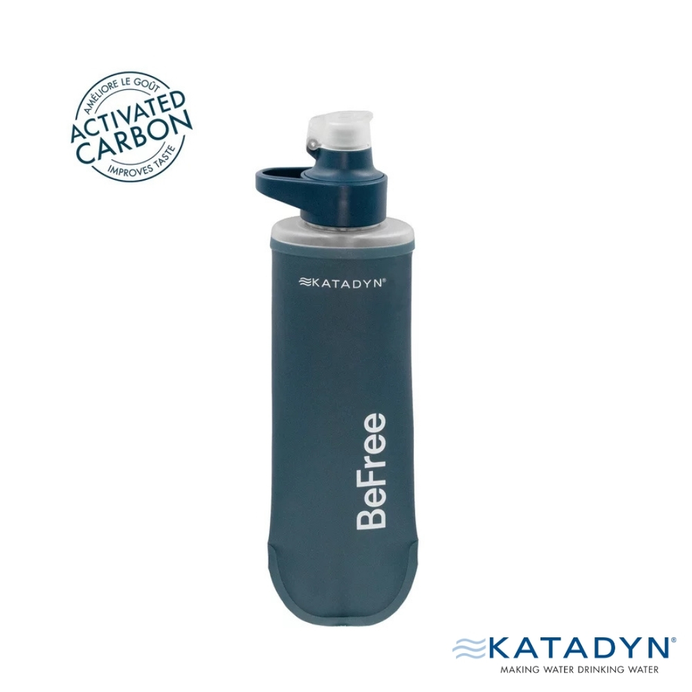 KATADYN 淨水裝置 BeFree AC 個人隨身濾水器 0.5L 岩石藍 Slate Blue 8021401