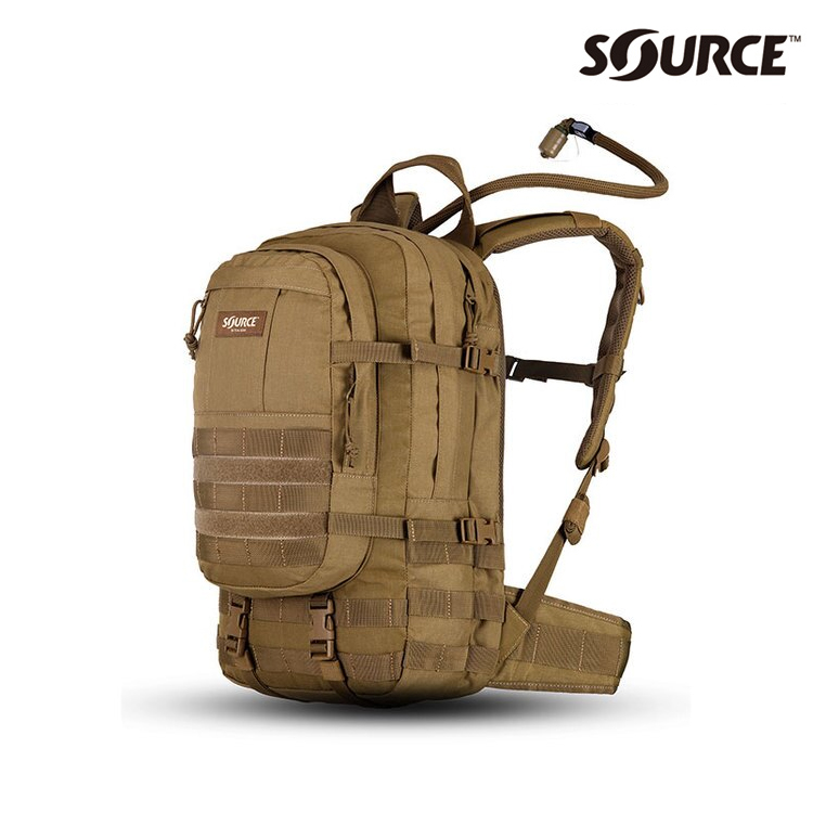 SOURCE Assault軍用水袋背包4010430203/3L/狼棕色