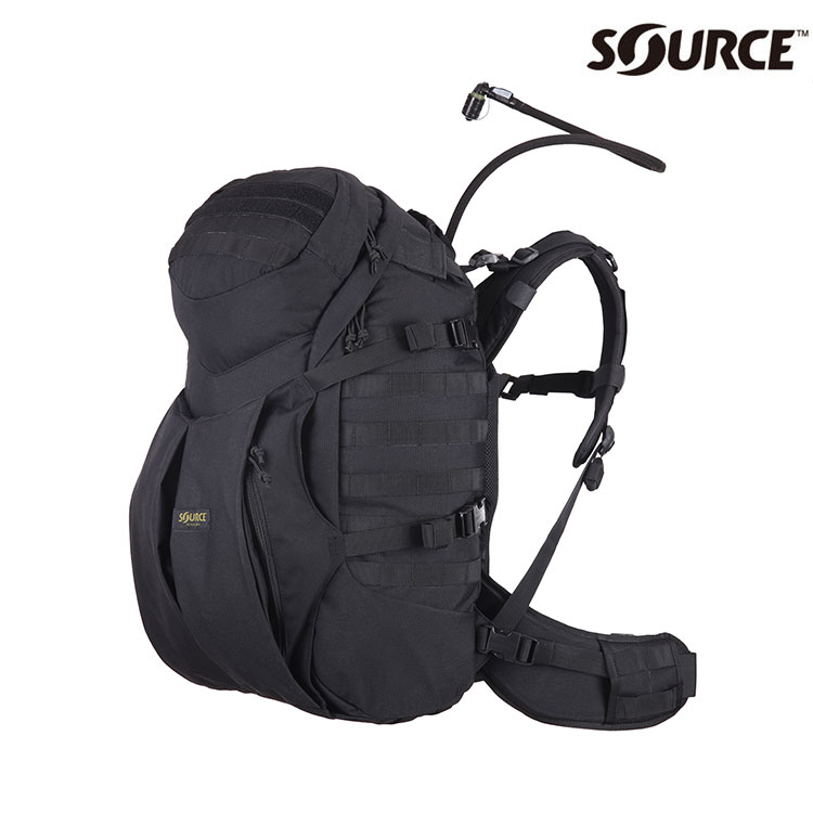 SOURCE DoubleD軍用水袋背包4010790145/3L/黑色