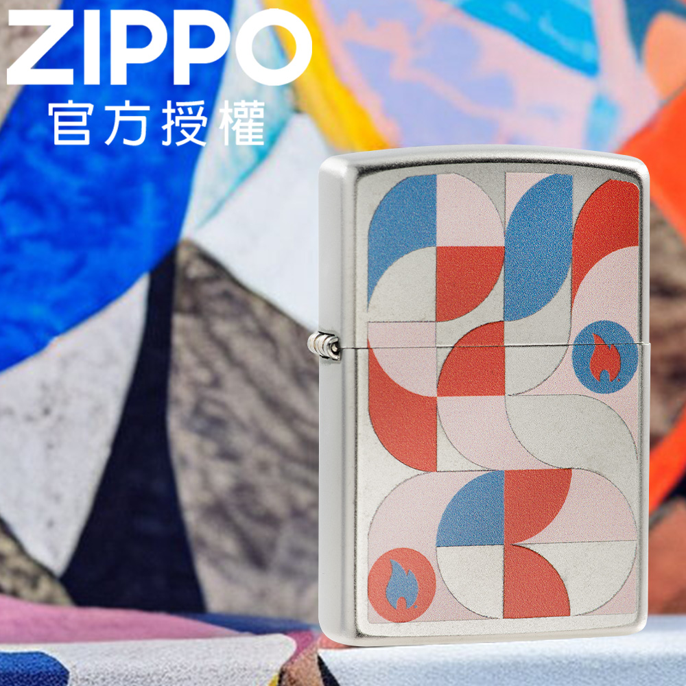 ZIPPO Geometric Design 2023年創辦人紀念款－幾何色塊防風打火機