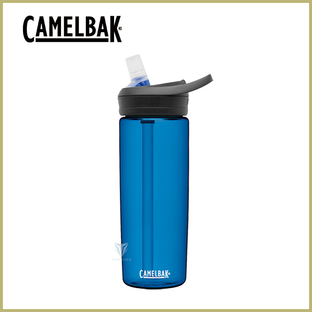 CamelBak 600ml eddy+多水吸管水瓶 牛津藍