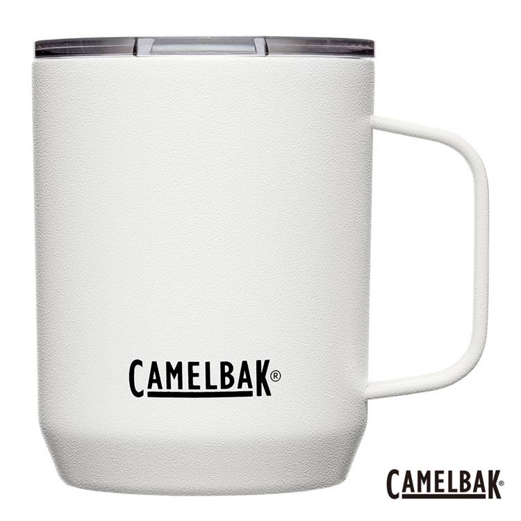 【美國 CamelBak】350ml Camp Mug 不鏽鋼露營保溫馬克杯(保冰)經典白CB2393101035