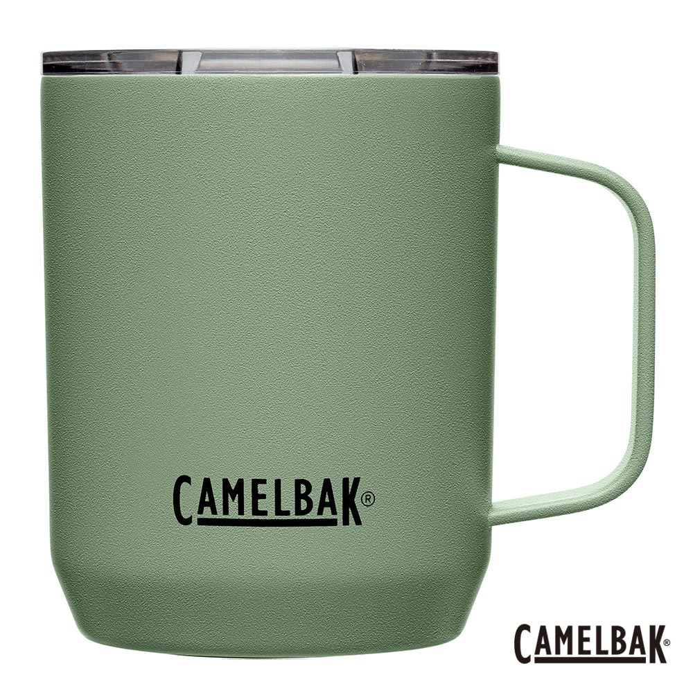【美國 CamelBak】350ml Camp Mug 不鏽鋼露營保溫馬克杯(保冰)灰綠CB2393301035