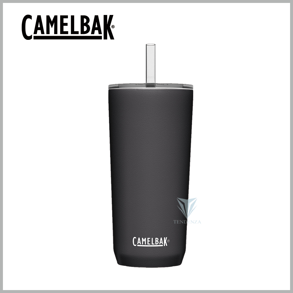 CamelBak 600ml Straw Tumbler 雙層不鏽鋼吸管杯(保冰) 濃黑
