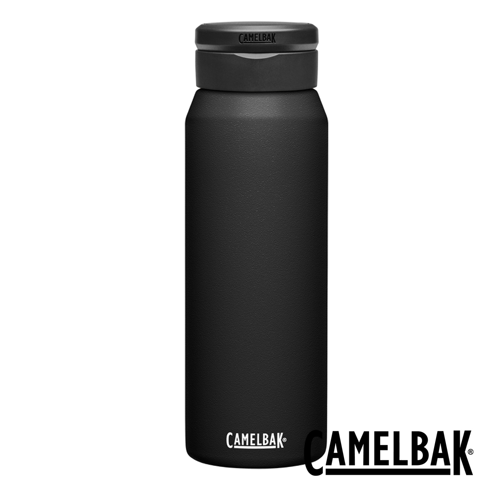 【CamelBak】1000ml Fit Cap完美不鏽鋼保溫瓶(保冰) 濃黑