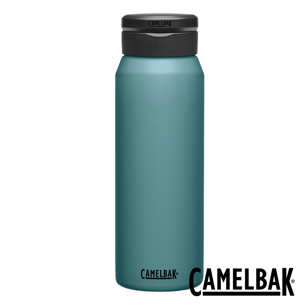 【CamelBak】1000ml Fit Cap完美不鏽鋼保溫瓶(保冰) 潟湖藍