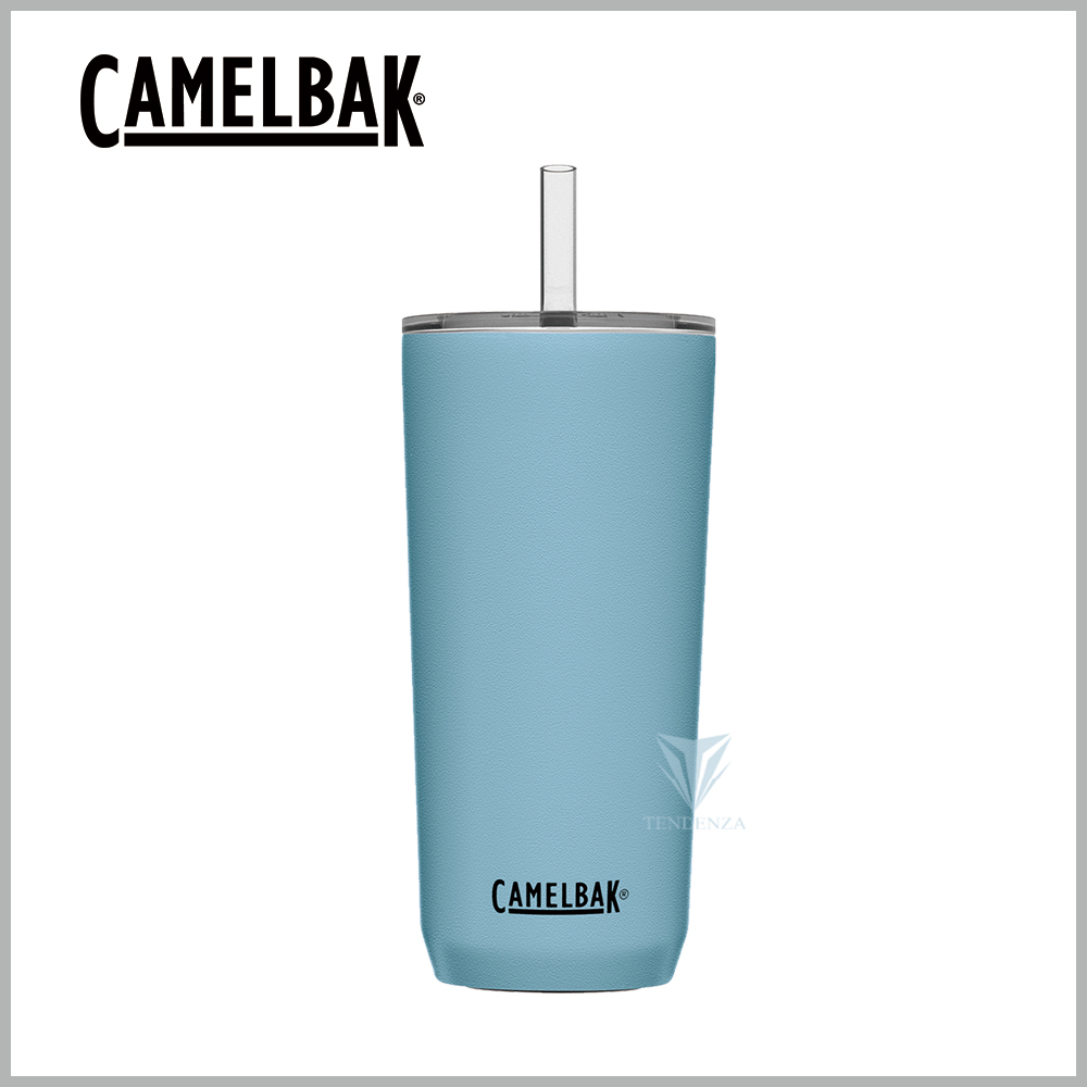 CamelBak 600ml Straw Tumbler 雙層不鏽鋼吸管杯(保冰) 灰藍