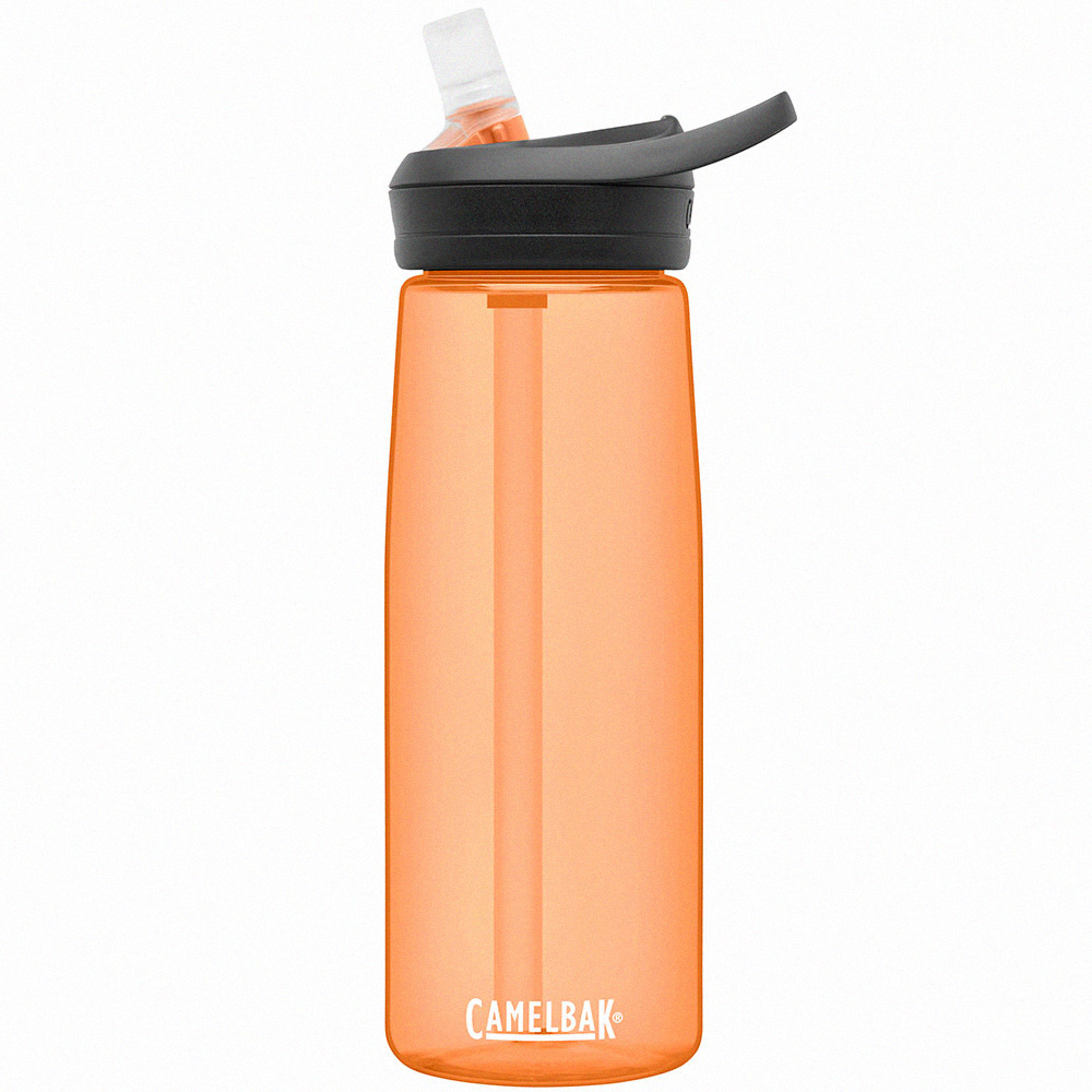 【美國 CamelBak】750ml eddy+多水吸管水瓶RENEW 日出橘