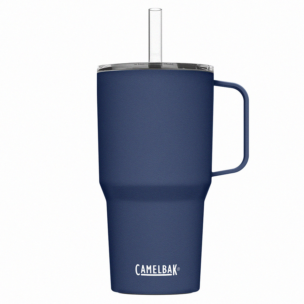 【CamelBak】710ml Straw Mug 雙層不鏽鋼吸管馬克杯(保冰) 海軍藍