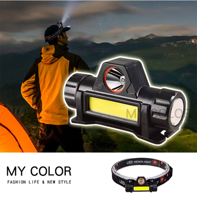 MY COLOR 頭燈 磁吸式 工具燈 LED燈 USB充電式 維修燈 露營 強磁充電頭燈 【M073】