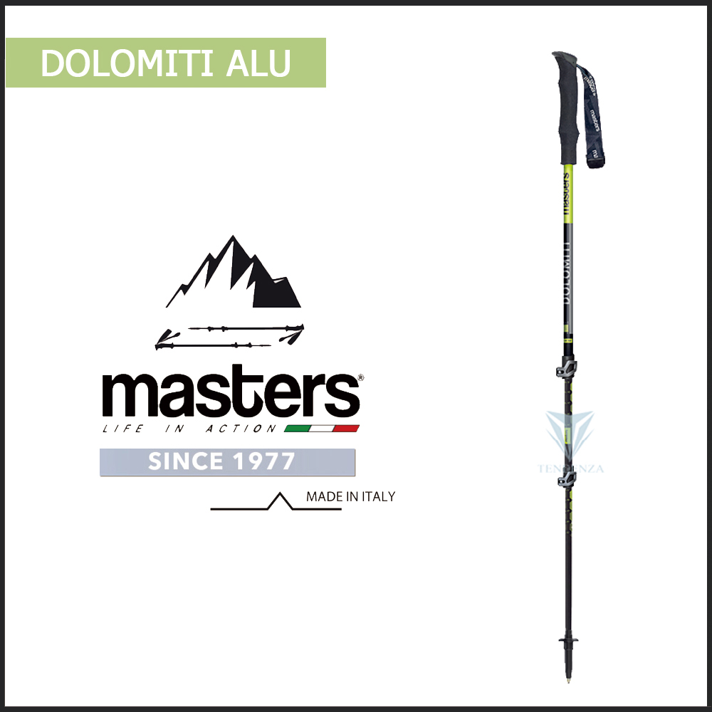 【義大利 masters】Dolomiti Alu 輕量快拆(蝶式) 1入特惠組 - 黑/綠