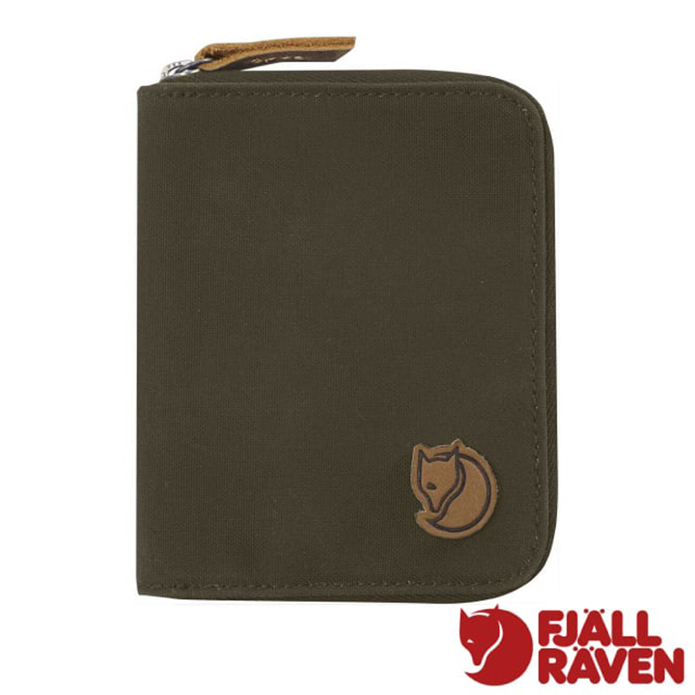 【瑞典 Fjallraven】小狐狸 Zip Wallet 防潑水耐磨錢包.皮夾.短夾.零錢包/24216-633 深橄欖