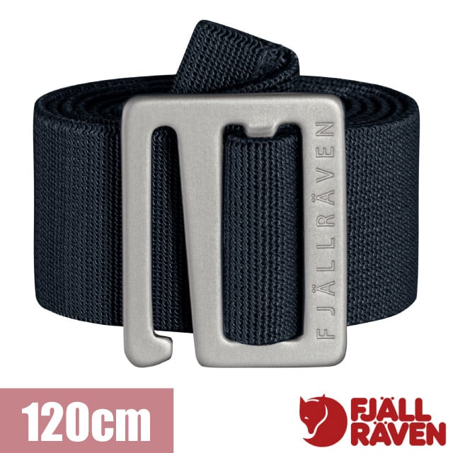 【Fjallraven 小狐狸】Abisko Midsummer 輕量彈性腰帶120cm無段式調節休閒皮帶/77410-555 暗深藍