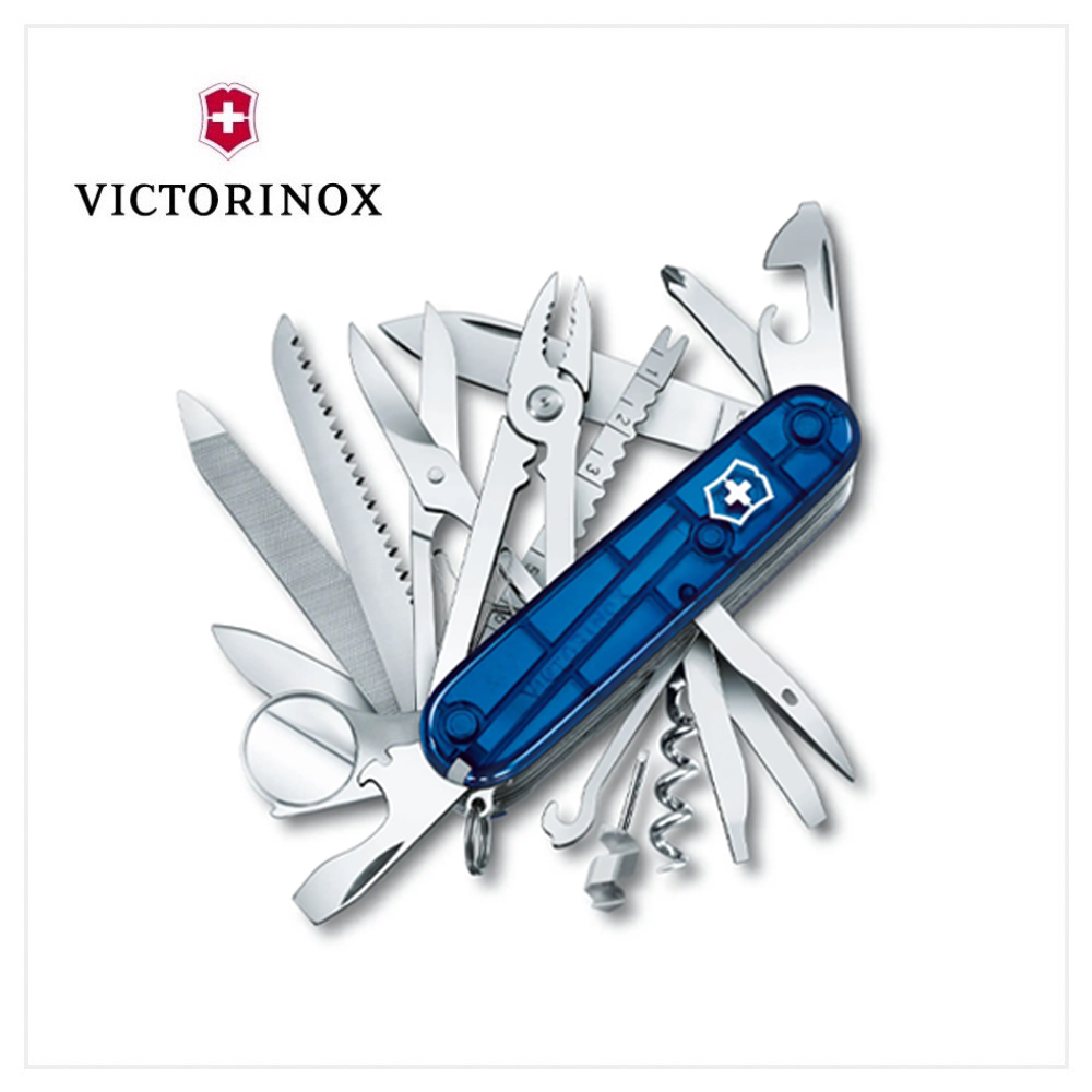 VICTORINOX 瑞士刀 冠軍刀/33用/透藍 1.6795.T2