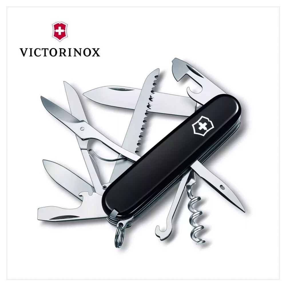 VICTORINOX 瑞士維氏 Huntsman15用瑞士刀/91mm/黑 1.3713.3