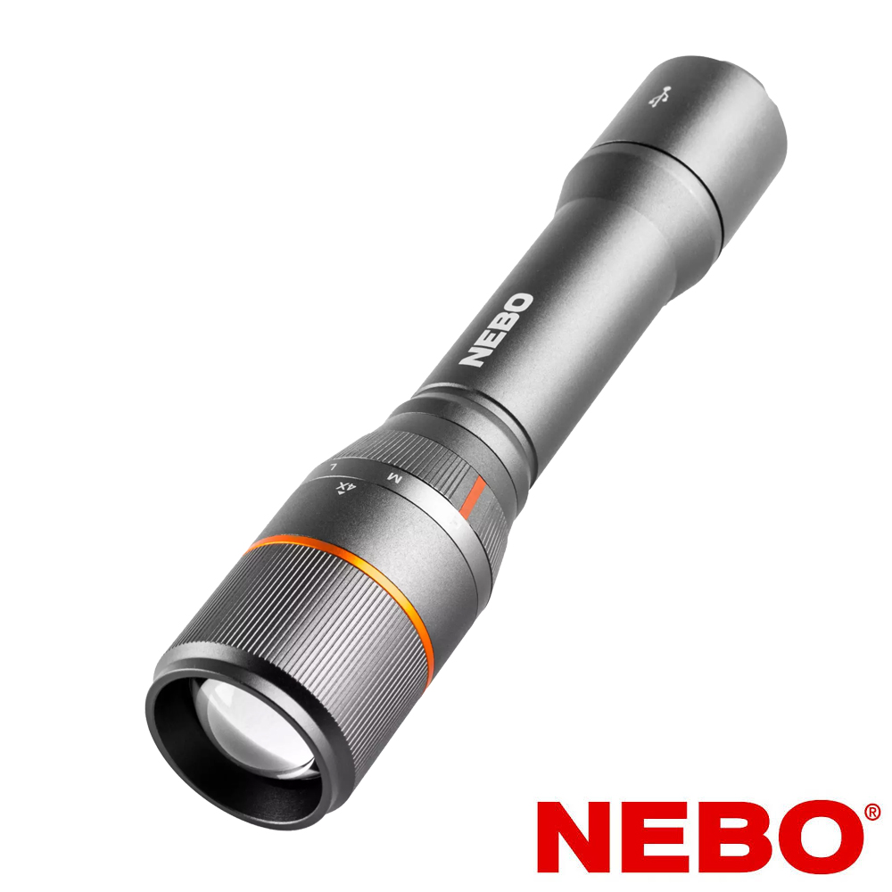 【NEBO】達文西 切換型手電筒-USB充電 2000流明 IP67(NEB-FLT-0020-G)