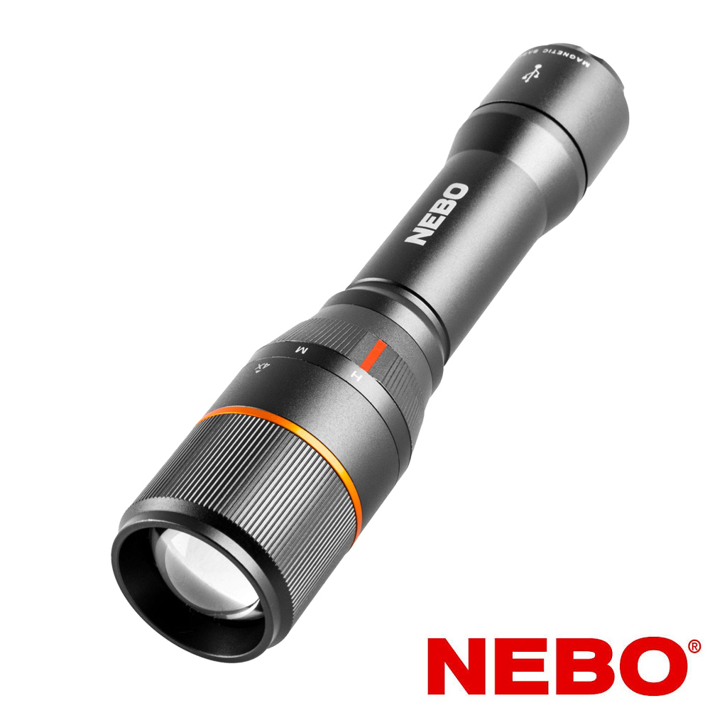【NEBO】達文西 切換型手電筒-USB充電 1500流明 IP67(NEB-FLT-0019-G)
