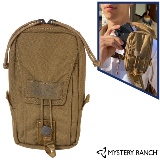 【Mystery Ranch】神秘農場 Tech Holster 手機包/防潑水拉鍊.使用PALS織帶的MOLLE系統/61291 狼棕