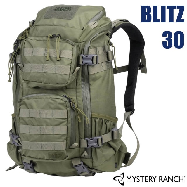 【Mystery Ranch 神秘農場】BLITZ 30 戰術日用背包29L(S/M)15吋筆電隔間/可拆卸腰帶/61362 森林綠