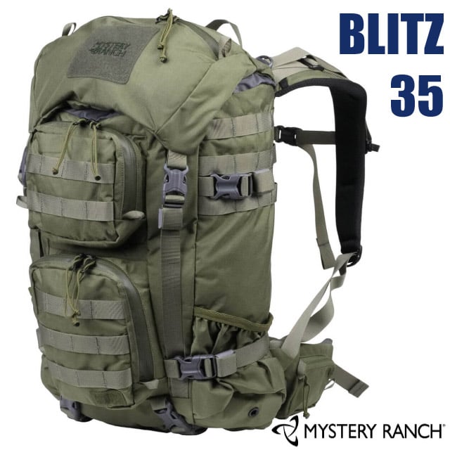 【Mystery Ranch 神秘農場】BLITZ 35 戰術日用背包35.8 L(S/M)15吋筆電隔間/61363 森林綠