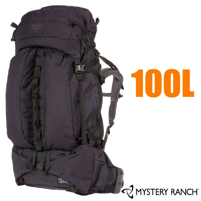 【Mystery Ranch 神秘農場】T100 專業登山健行背包100L.重裝背包.雙肩後背包/61221 黑
