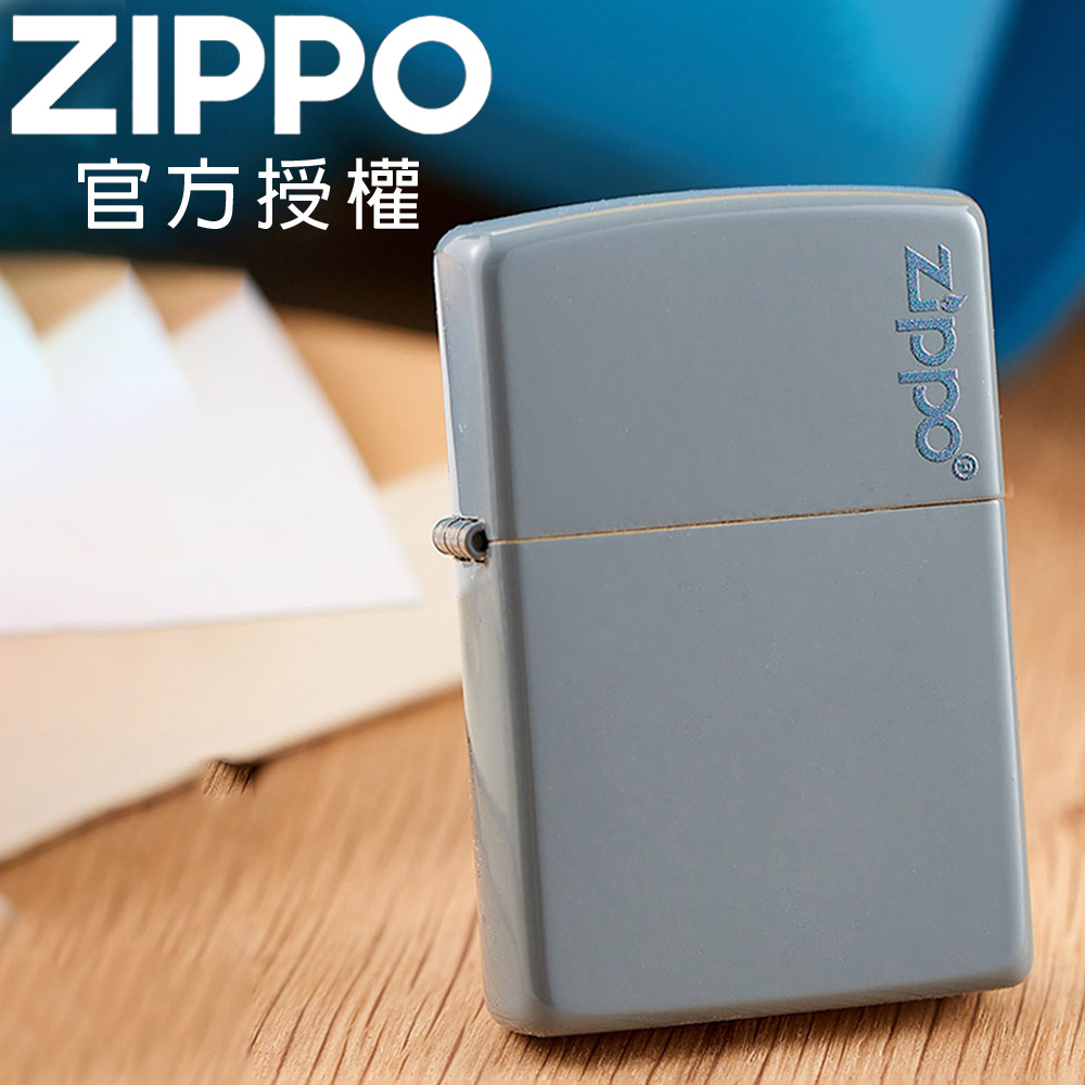 ZIPPO Classic Flat Grey Zippo Logo 水泥灰色防風打火機