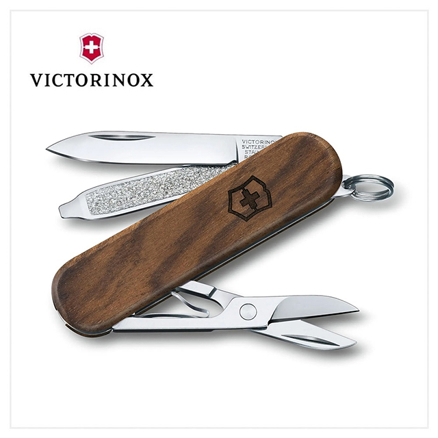 VICTORINOX 瑞士維氏 瑞士刀 58mm/5用/胡桃木 0.6221.63
