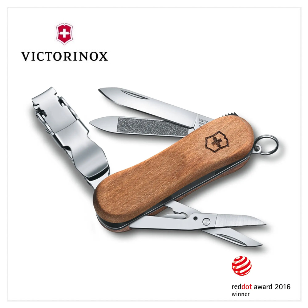 VICTORINOX 瑞士維氏 Nail Clip Wood 580 65mm / 0.6461.63