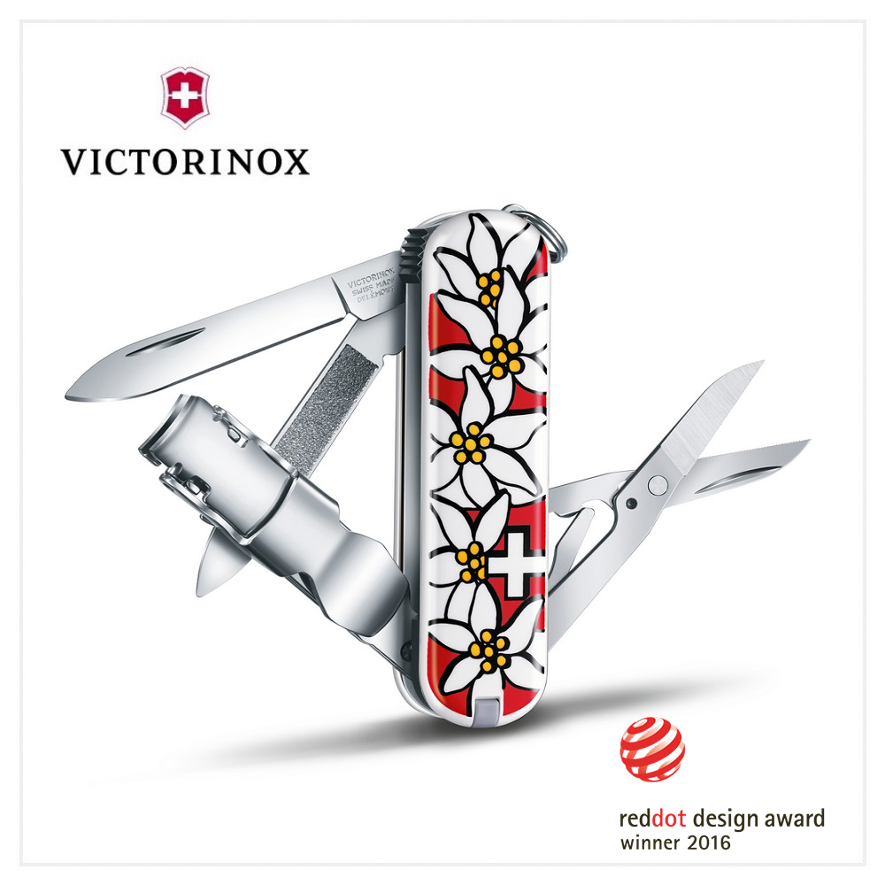 VICTORINOX 瑞士維氏 Nail Clip 580 65mm / 瑞士國花 0.6463.840