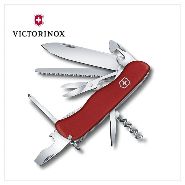 VICTORINOX 瑞士維氏 瑞士刀 111mm/14用/紅 0.8513