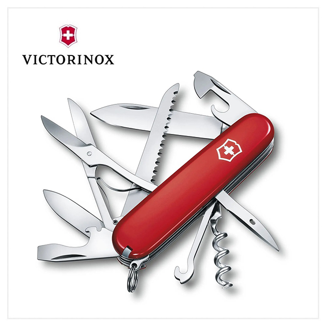VICTORINOX 瑞士維氏 瑞士刀 91mm/15用/ 紅 1.3713