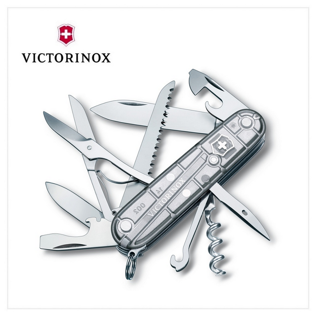 VICTORINOX 瑞士維氏 瑞士刀 91mm/15用/透明 1.3713.T7