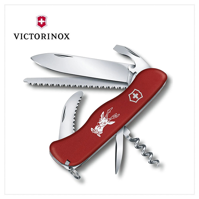 VICTORINOX 0.8573 瑞士刀 111mm/12用 紅