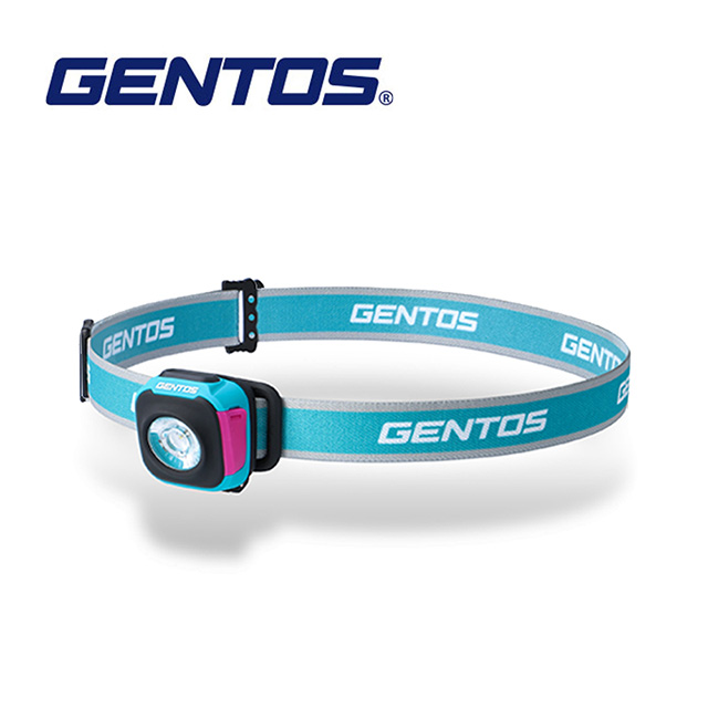 【Gentos】CP四季配色輕便型頭燈 夏 天藍- USB充電 260流明 IPX4