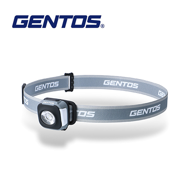 【Gentos】CP四季配色輕便型頭燈 冬 灰- USB充電 260流明 IPX4