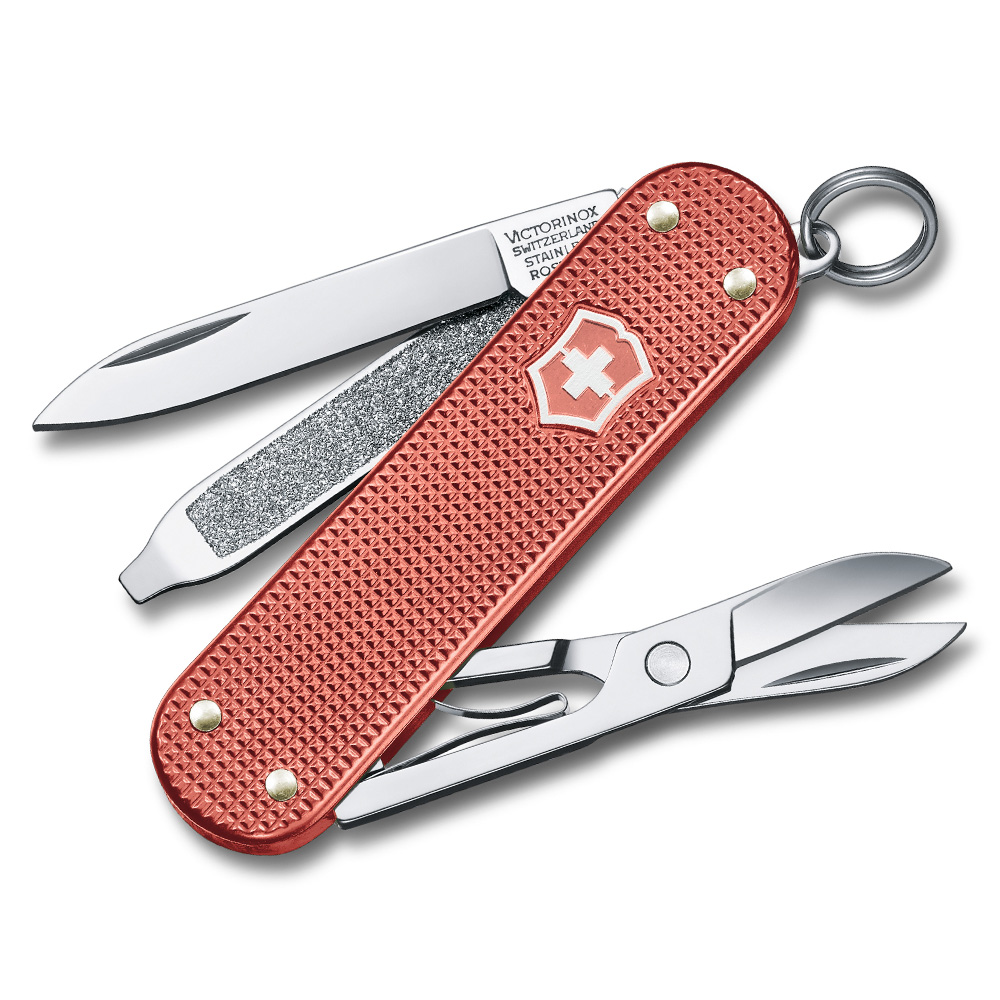 Victorinox 瑞士維氏 2025年5用 ALOX限量巖紅色金屬殼瑞士刀