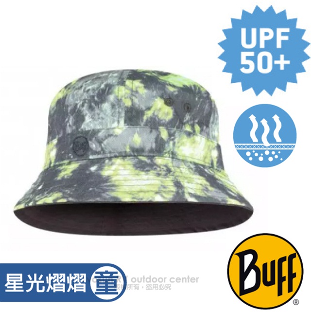 【西班牙 BUFF】兒童款 高防曬抗UV可收納圓盤帽UPF50+.學生帽.休閒帽.漁夫帽_BF125367 星光熠熠