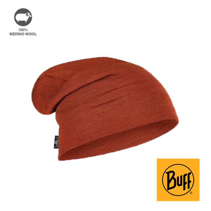 【Buff】9折!Buff |西班牙|赭赤紅 merino wool美麗諾羊毛精靈帽-耐寒_BF111170-411