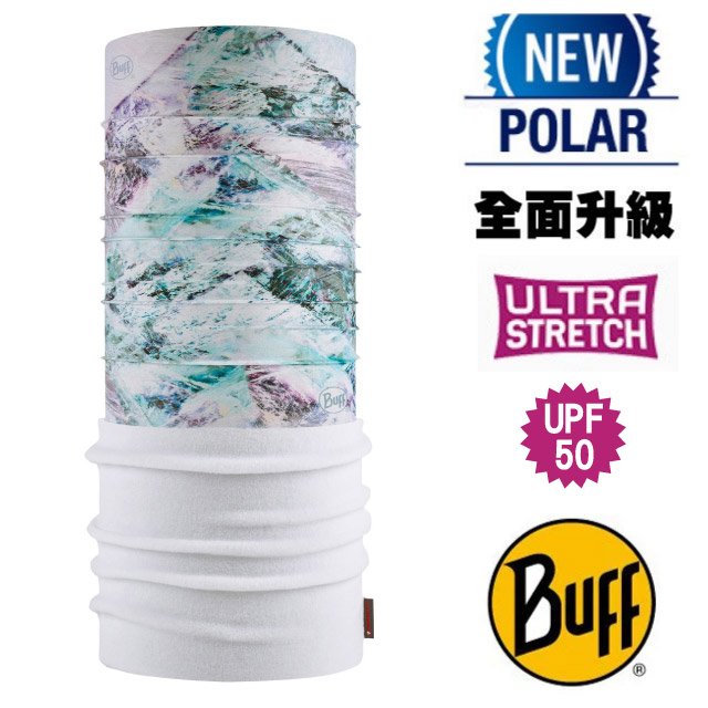 【BUFF】超彈性 Polar保暖魔術頭巾 Plus(上層吸溼排汗+抗菌除臭+下層保暖恆溫)130032-555 斑駁山峰