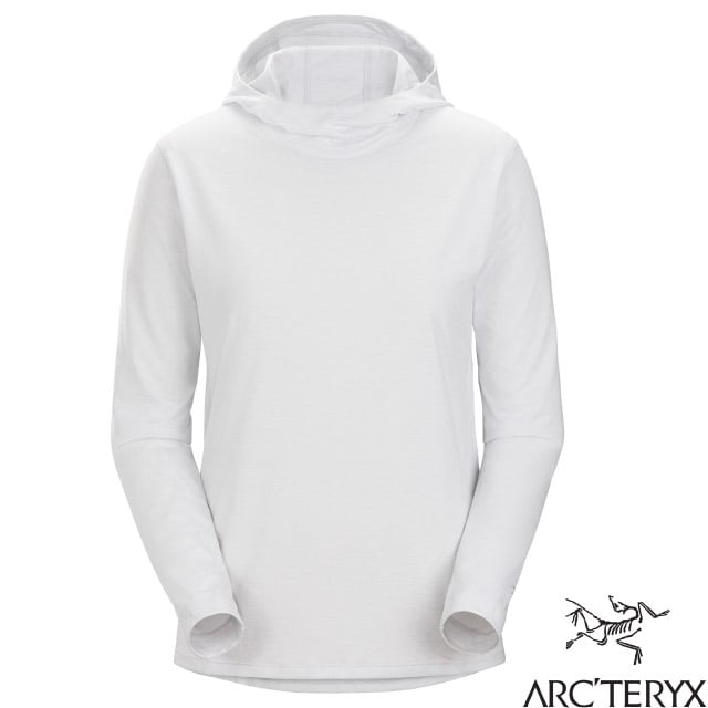 【ARCTERYX 始祖鳥】女 Taema 快乾長袖套頭衫.排汗長袖連帽上衣 X000007295-30804 空氣雜灰