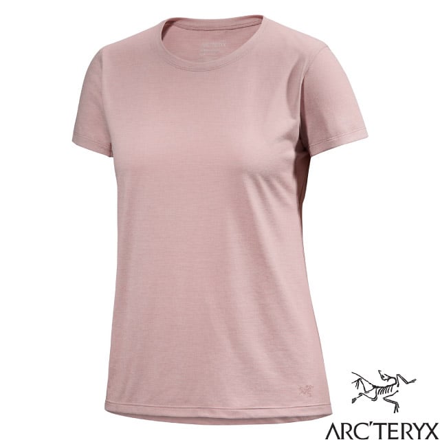 【ARCTERYX 始祖鳥】女 Taema 吸濕排汗快乾短袖圓領衫.T恤.休閒上衣 X000007309-30802 野玫瑰雜粉